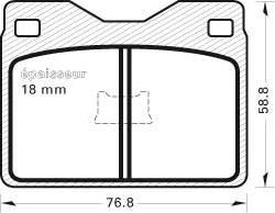 BOSCH 463734 - Гальмівні колодки, дискові гальма avtolavka.club