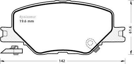 ATE LD5511 - Гальмівні колодки, дискові гальма avtolavka.club