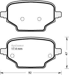 FIAT 155255394 - Гальмівні колодки, дискові гальма avtolavka.club