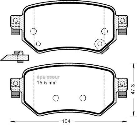 Valeo 9011222 - Гальмівні колодки, дискові гальма avtolavka.club