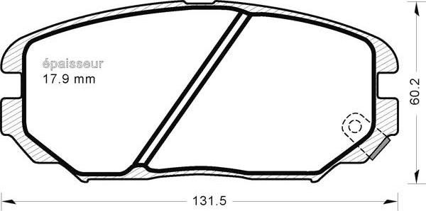 MGA 1215 - Гальмівні колодки, дискові гальма avtolavka.club