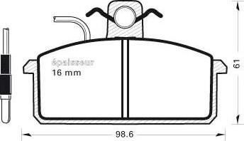 MGA 128 - Гальмівні колодки, дискові гальма avtolavka.club