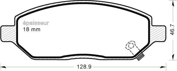 MGA 1225 - Гальмівні колодки, дискові гальма avtolavka.club