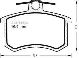 MGA 170 - Гальмівні колодки, дискові гальма avtolavka.club