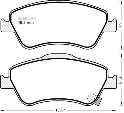 AISIN SN108P - Гальмівні колодки, дискові гальма avtolavka.club