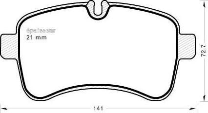 Magneti Marelli PF0284 - Гальмівні колодки, дискові гальма avtolavka.club