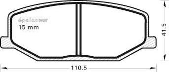 BENDIX 5722226B - Гальмівні колодки, дискові гальма avtolavka.club