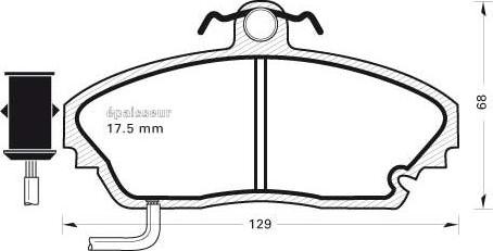 MGA 275 - Гальмівні колодки, дискові гальма avtolavka.club