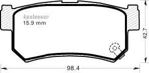 ADVICS-SEA R2N035 - Гальмівні колодки, дискові гальма avtolavka.club