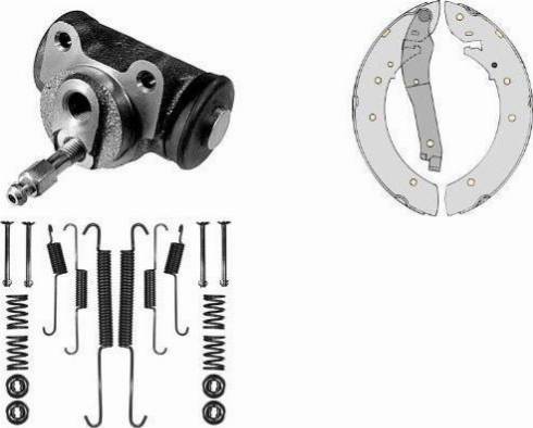 MGA K625677 - Комплект гальм, барабанний механізм avtolavka.club
