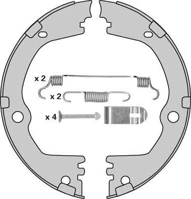 MGA M955R - Комплект гальм, ручник, парковка avtolavka.club