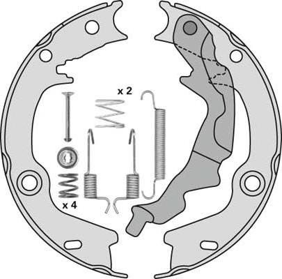 MGA M901R - Комплект гальм, ручник, парковка avtolavka.club