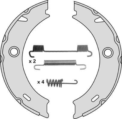 MGA M805R - Комплект гальм, ручник, парковка avtolavka.club