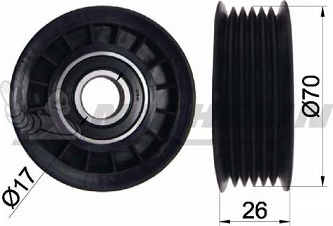 MICHELIN EngineParts SMAMP04066 - Паразитний / провідний ролик, поліклиновий ремінь avtolavka.club