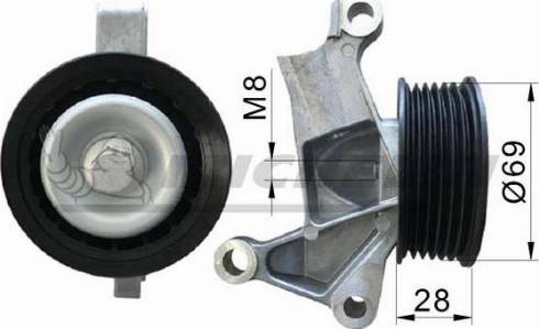 MICHELIN EngineParts SMAMP04180 - Паразитний / провідний ролик, поліклиновий ремінь avtolavka.club