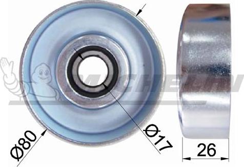 MICHELIN EngineParts SMAMP06003 - Паразитний / провідний ролик, поліклиновий ремінь avtolavka.club