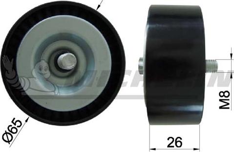 MICHELIN EngineParts SMAMP01074 - Паразитний / провідний ролик, поліклиновий ремінь avtolavka.club