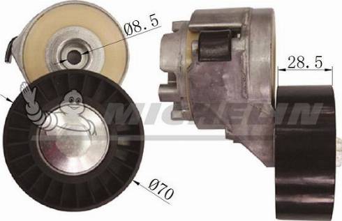 MICHELIN EngineParts SMAMP03385 - Натягувач ременя, клинові зуб. avtolavka.club