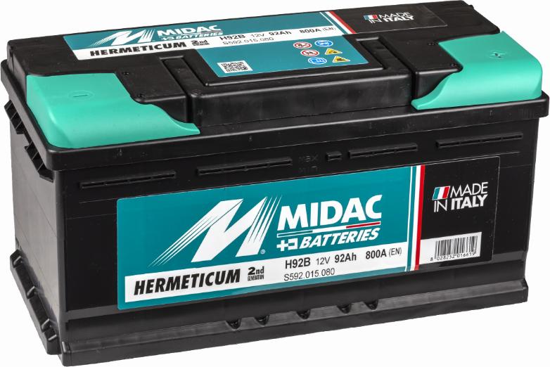 MIDAC H92B - Стартерна акумуляторна батарея, АКБ avtolavka.club