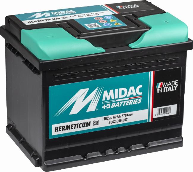 MIDAC H62S - Стартерна акумуляторна батарея, АКБ avtolavka.club