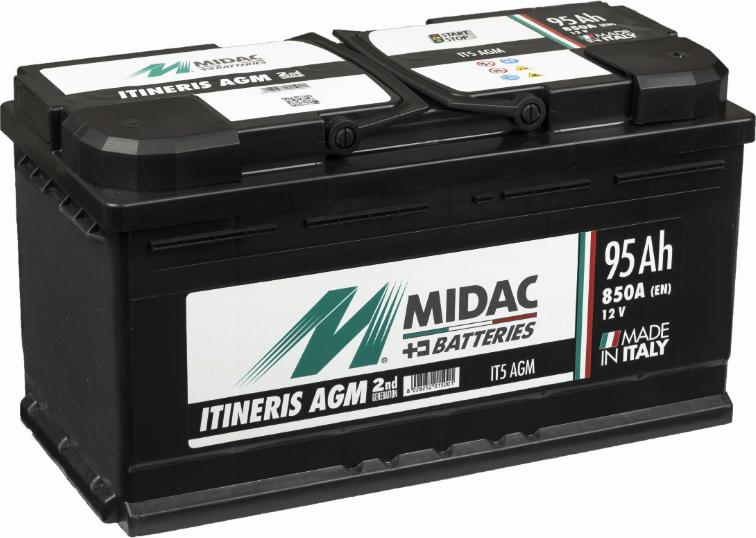 MIDAC IT5 AGM - Стартерна акумуляторна батарея, АКБ avtolavka.club