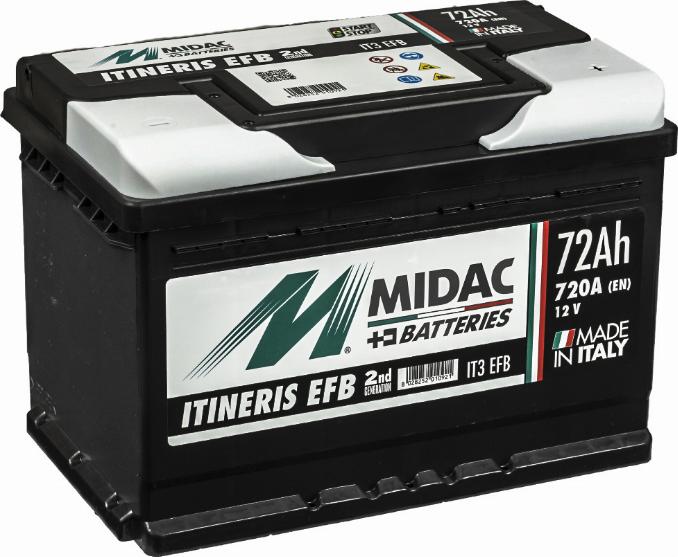 MIDAC IT3 EFB - Стартерна акумуляторна батарея, АКБ avtolavka.club