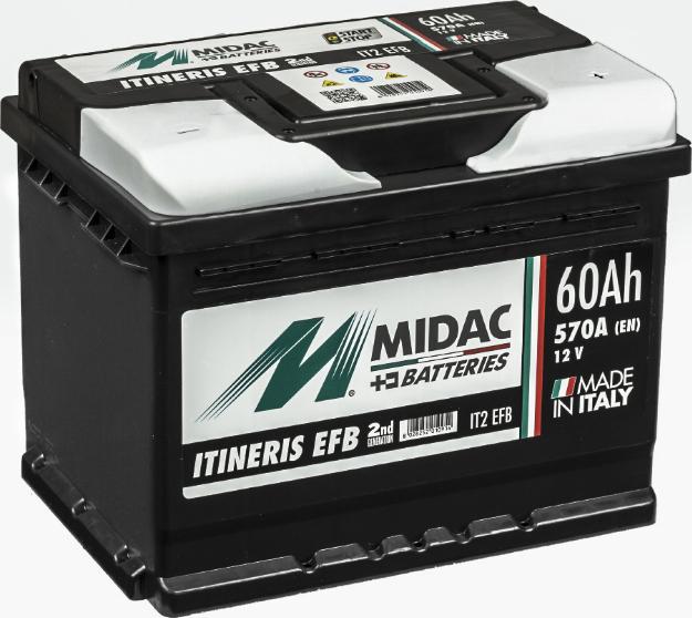 MIDAC IT2 EFB - Стартерна акумуляторна батарея, АКБ avtolavka.club