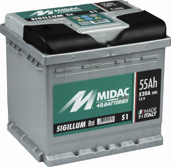 MIDAC S1 - Стартерна акумуляторна батарея, АКБ avtolavka.club