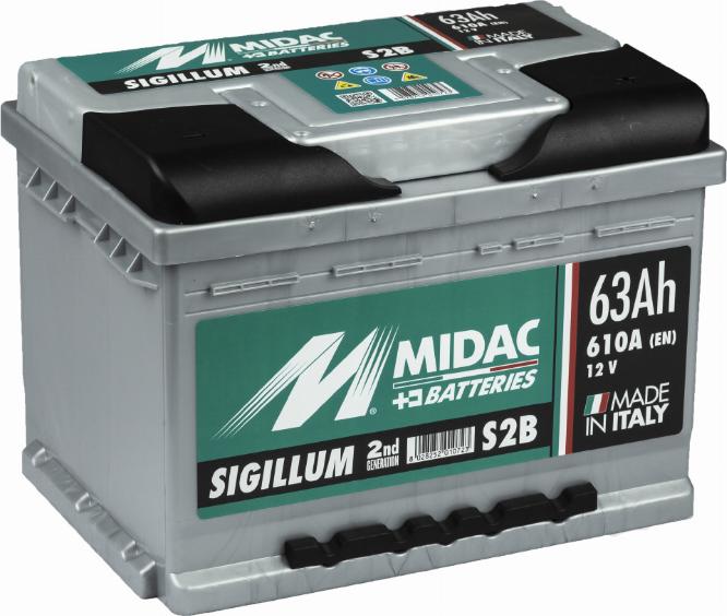 MIDAC S2B - Стартерна акумуляторна батарея, АКБ avtolavka.club
