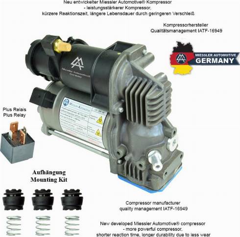 MiesslerAutomotive K00L-0014-RRL4 - Компресор, пневматична система avtolavka.club