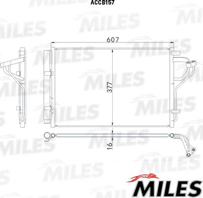 Miles ACCB157 - Конденсатор, кондиціонер avtolavka.club