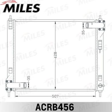 Miles ACRB456 - Радіатор, охолодження двигуна avtolavka.club