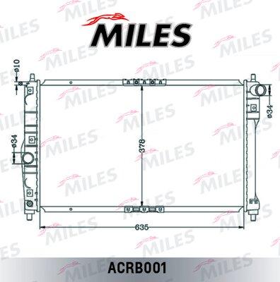 Miles ACRB001 - Радіатор, охолодження двигуна avtolavka.club