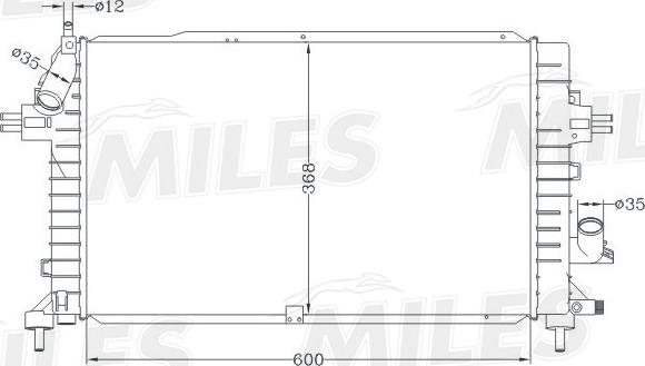 Miles ACRB187 - Радіатор, охолодження двигуна avtolavka.club