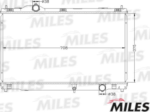 Miles ACRB214 - Радіатор, охолодження двигуна avtolavka.club