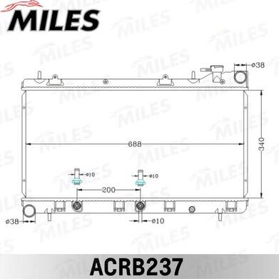 Miles ACRB237 - Радіатор, охолодження двигуна avtolavka.club