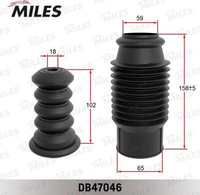 Miles DB47046 - Відбійник, буфер амортизатора avtolavka.club