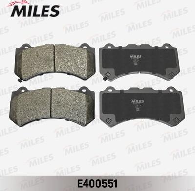 Miles E400551 - Гальмівні колодки, дискові гальма avtolavka.club
