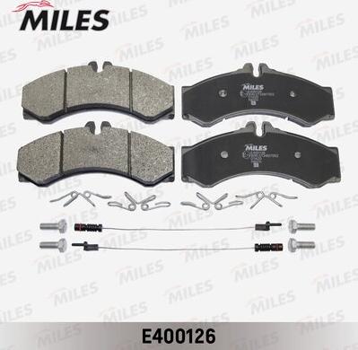 Miles E400126 - Гальмівні колодки, дискові гальма avtolavka.club