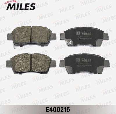 Miles E400215 - Гальмівні колодки, дискові гальма avtolavka.club