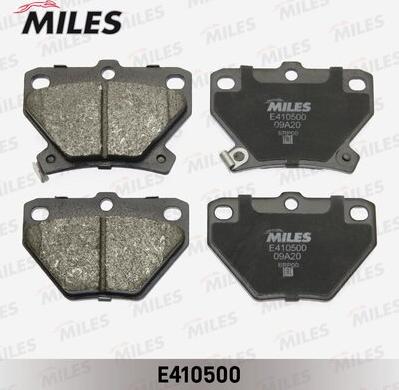 Miles E410500 - Гальмівні колодки, дискові гальма avtolavka.club