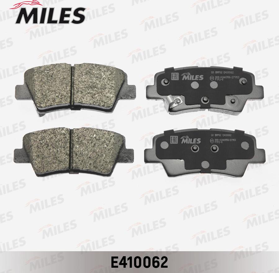 Miles E410062 - Гальмівні колодки, дискові гальма avtolavka.club