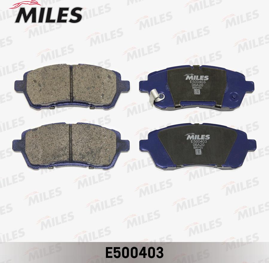 Miles E500403 - Гальмівні колодки, дискові гальма avtolavka.club