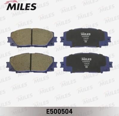 Miles E500504 - Гальмівні колодки, дискові гальма avtolavka.club