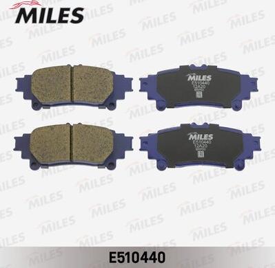 Miles E510440 - Гальмівні колодки, дискові гальма avtolavka.club