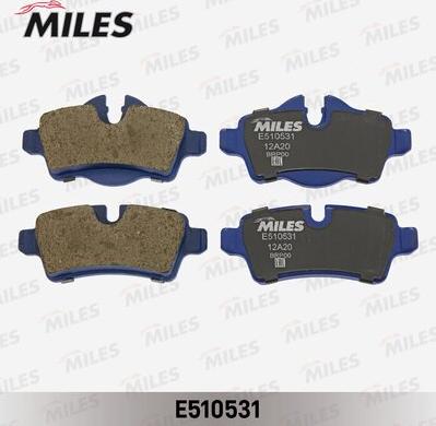 Miles E510531 - Гальмівні колодки, дискові гальма avtolavka.club