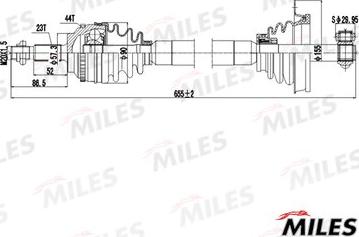 Miles GC01123 - Приводний вал avtolavka.club