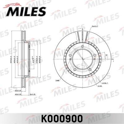 Miles K000900 - Гальмівний диск avtolavka.club