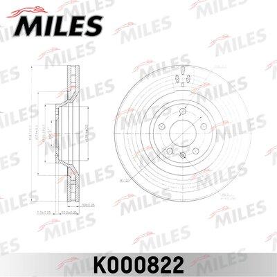 Miles K000822 - Гальмівний диск avtolavka.club