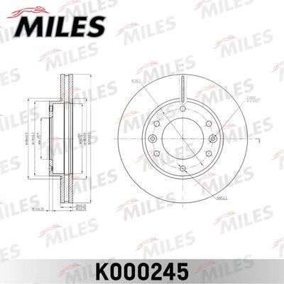 Miles K000245 - Гальмівний диск avtolavka.club